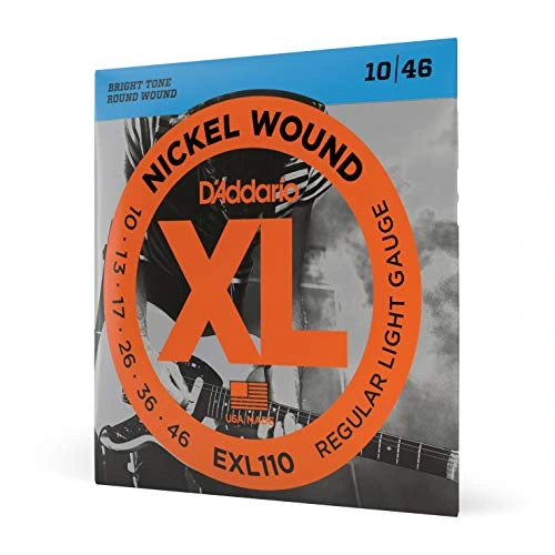 D’Addario XL EXL110 10–46 — Emballage du jeu de cordes correspondant à la référence.