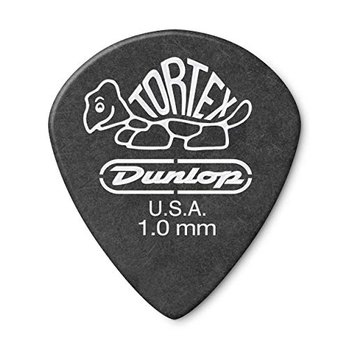 Dunlop Tortex Jazz III 1,00 mm — 12 — Vue de détail d’un médiator ; le conditionnement est indiqué séparément.