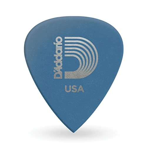 D’Addario Duralin Precision 1 mm — 10 — Vue de détail d’un médiator ; le conditionnement est indiqué séparément.