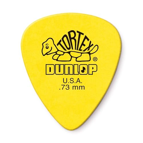 Dunlop Tortex Standard 0,73 mm — 12 — Vue de détail d’un médiator ; le conditionnement est indiqué séparément.