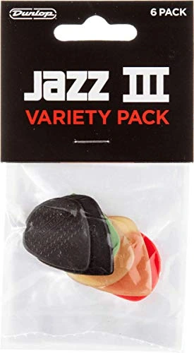 Dunlop Jazz Variety Pack — 6 — Photo de la référence sélectionnée, issue des informations produit. Les accessoires ne sont inclus que lorsqu’ils sont explicitement décrits.