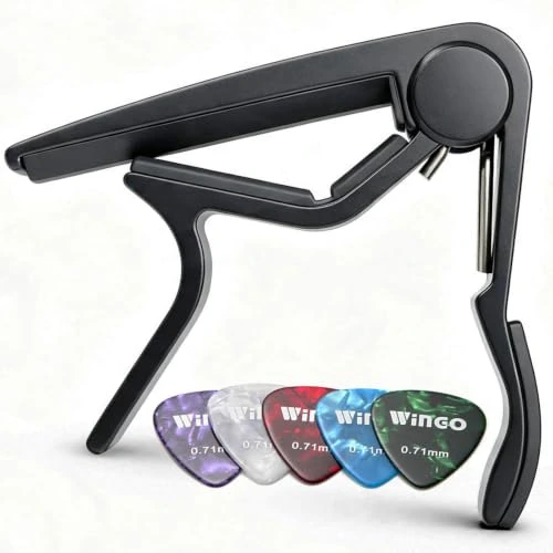 WiNGO JX-09C, capodastre classique — Photo de la référence sélectionnée, issue des informations produit. Les accessoires ne sont inclus que lorsqu’ils sont explicitement décrits.