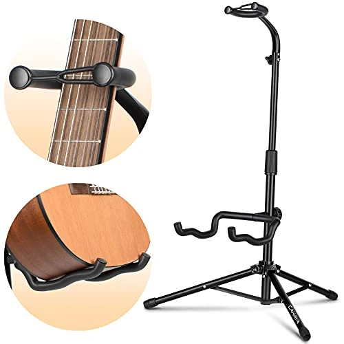 CAHAYA, support avec appui manche — Support avec médaillons d’utilisation ; instruments non inclus.
