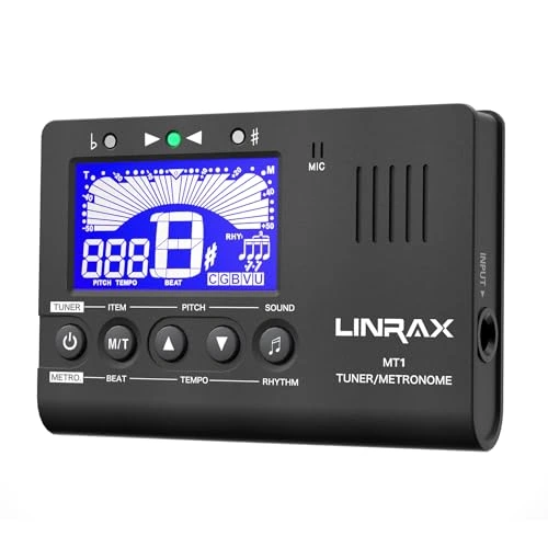 Linrax MT1, accordeur et métronome — Photo de la référence sélectionnée, issue des informations produit. Les accessoires ne sont inclus que lorsqu’ils sont explicitement décrits.